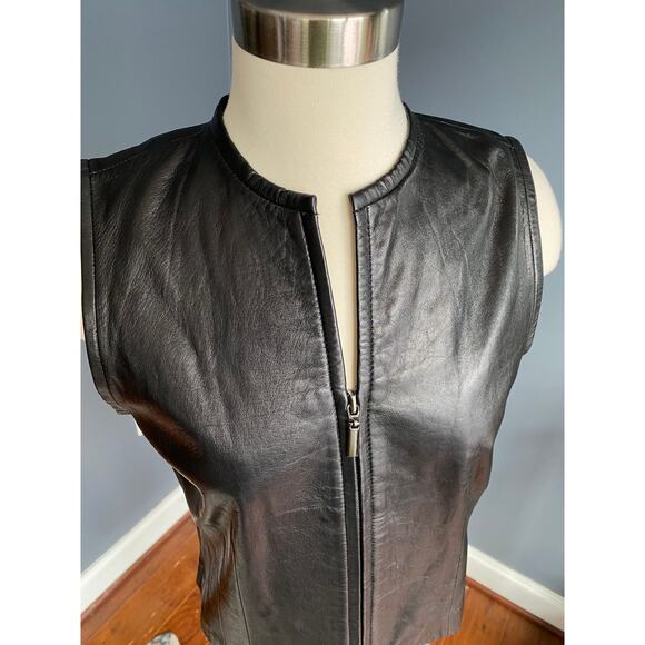Genuine leather vest from the 90’s - Picture 8 of 8